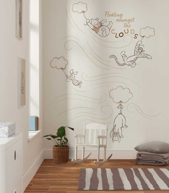Photo murale intissé impression numérique Disney Winnie the Pooh A Bluster Day