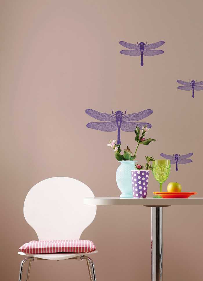 Sticker mural Libelle