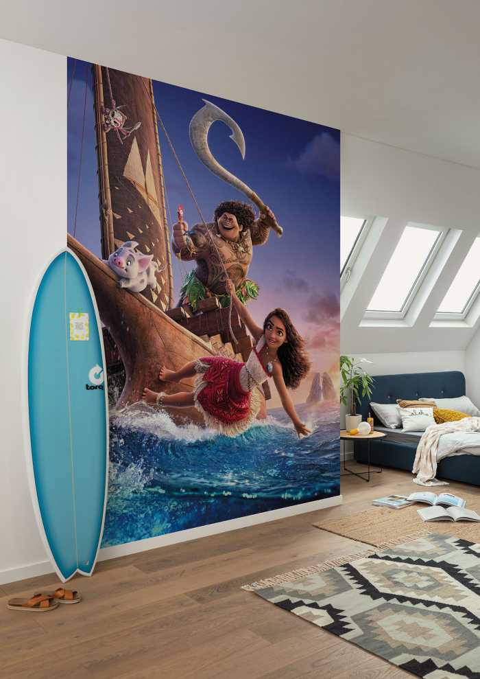 Photo murale intissé impression numérique Disney Moana 2 Feel The Ocean