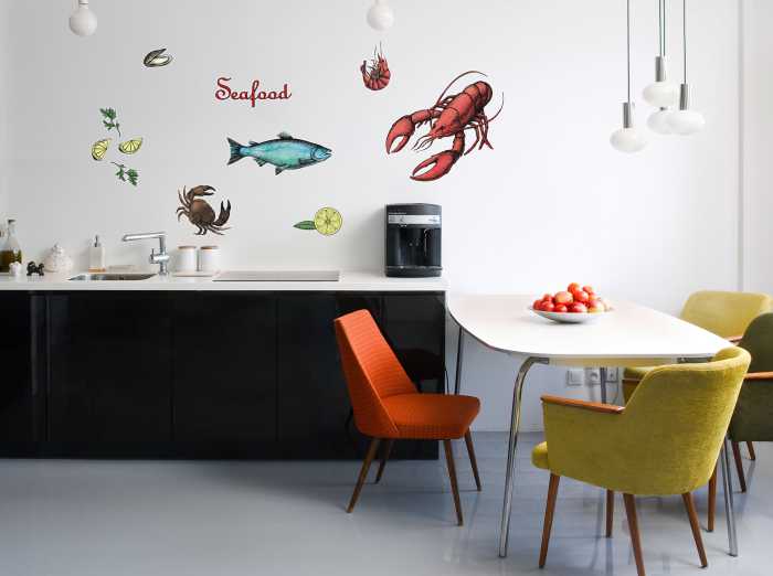 Sticker mural Seafood