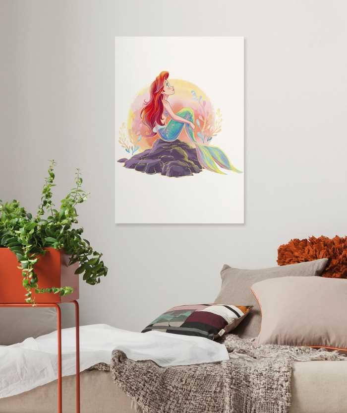 Toile Imprimé Disney Ariel Sunrise