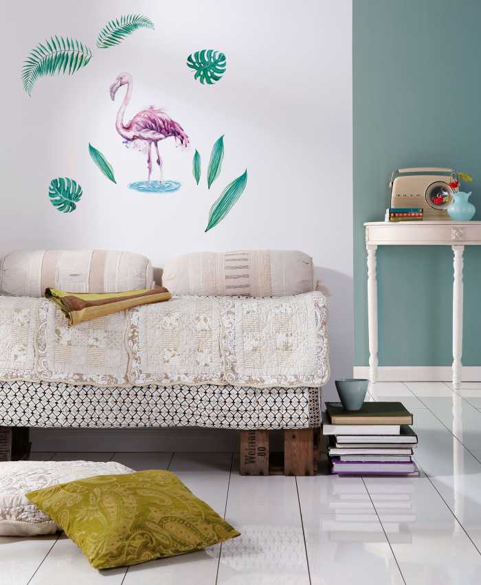 Sticker mural Flamingo