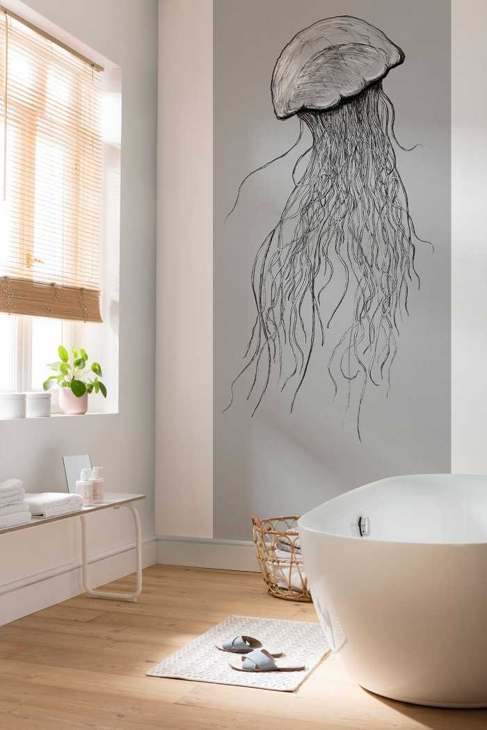 Photo murale intissé impression numérique Jellyfish