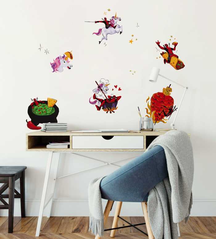 Sticker mural Marvel Deadpool Food