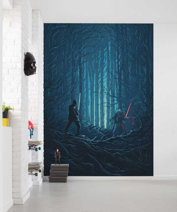 Photo murale intissé impression numérique Star Wars Wood Fight