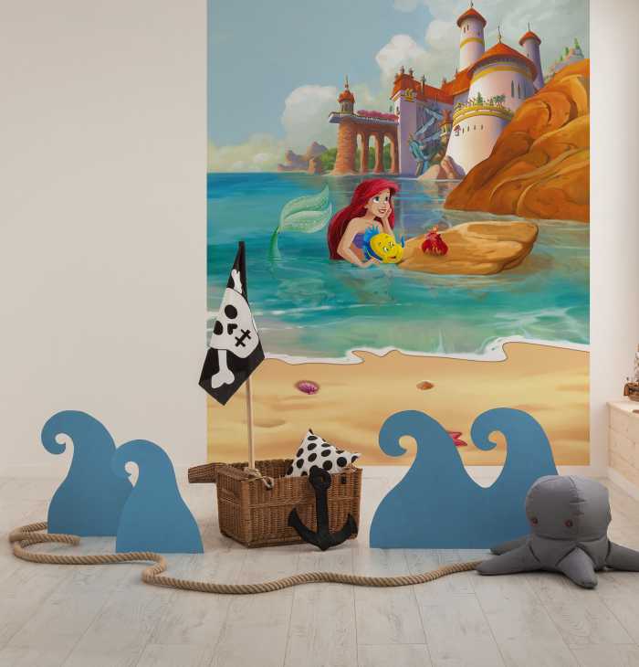 Photo murale intissé impression numérique Disney Ariel Daydream