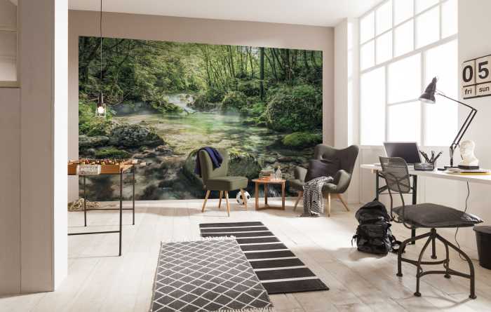 Photo murale intissé impression numérique Tranquil Pool