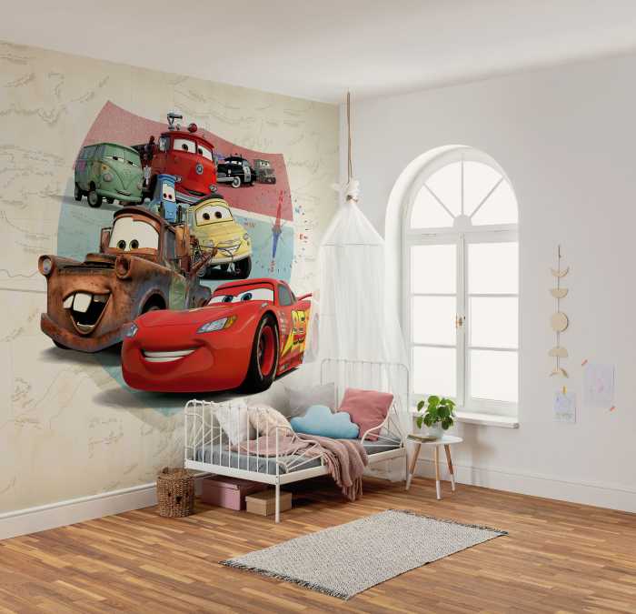 Photo murale intissé impression numérique Disney and Pixar Cars Open Road