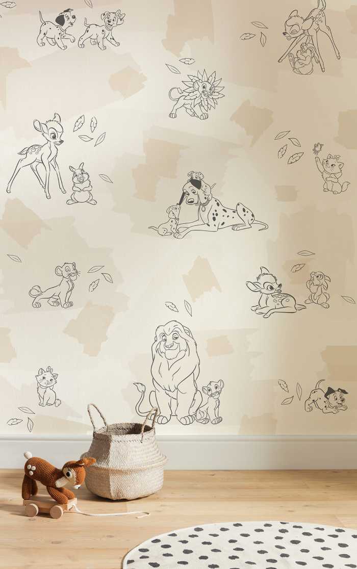 Photo murale intissé impression numérique Disney Animals