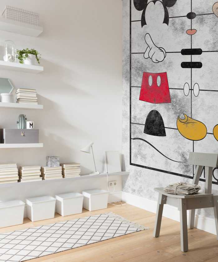 Photo murale intissé impression numérique Mickey Kit