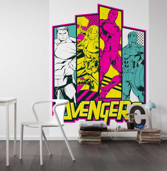 Photo murale intissé impression numérique Avengers Flash