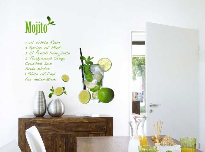 Sticker mural Mojito