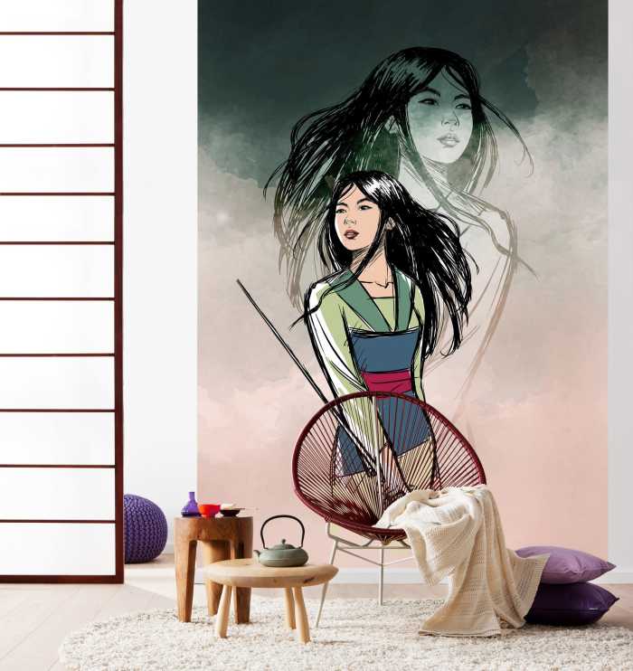 Photo murale intissé impression numérique Brave Mulan