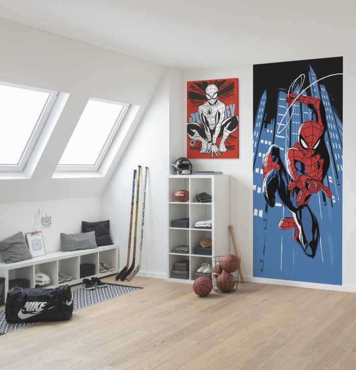 Photo murale intissé impression numérique Spider-Man Rooftop-Rockin