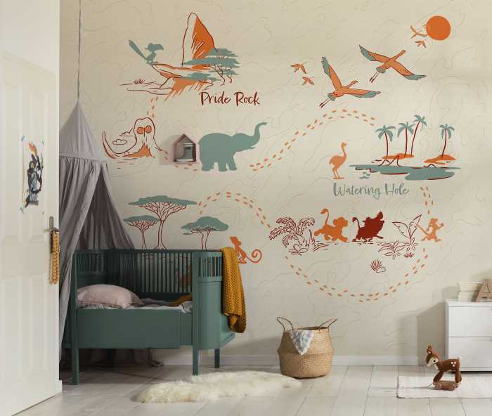 Photo murale intissé impression numérique Disney The Lion King Circle of Life