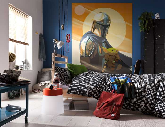 Photo murale intissé impression numérique The Mandalorian - Hunt for Grogu