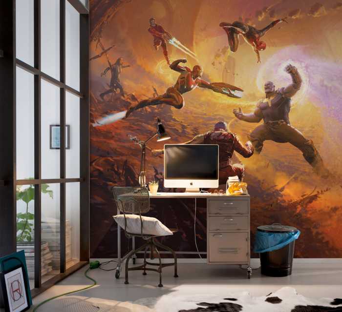 Photo murale intissé impression numérique Avengers Epic Battle Titan