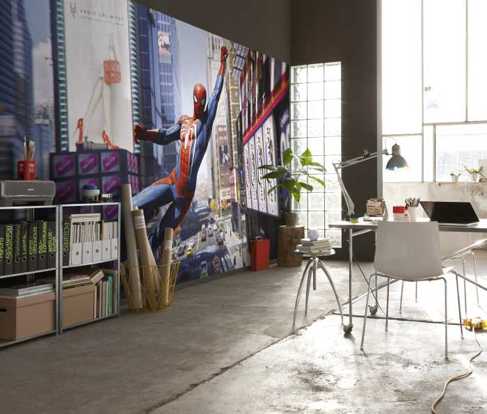 Photo murale intissé impression numérique Marvel Spider-Man City Swing