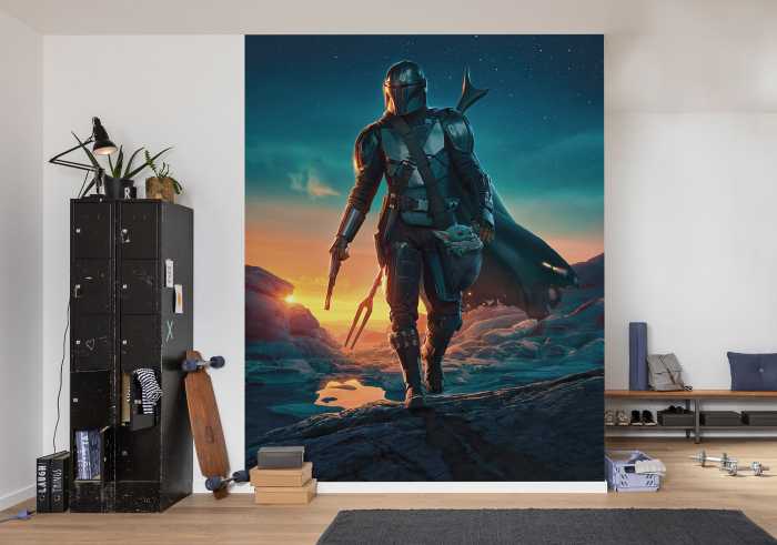 Photo murale intissé impression numérique The Mandalorian Gunslingers