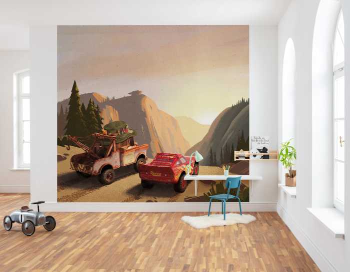 Photo murale intissé impression numérique Cars Sundown