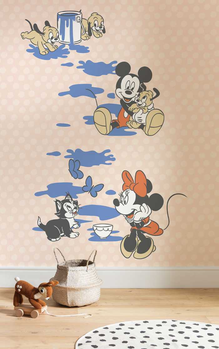 Photo murale intissé impression numérique Mickey Artsy Flow