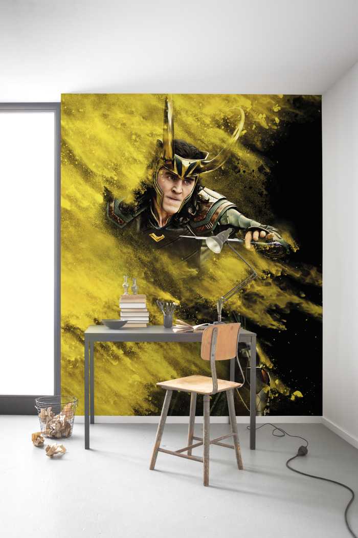 Photo murale intissé impression numérique Loki Yellow Dust