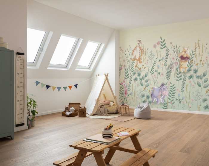 Photo murale intissé impression numérique Winnie the Pooh - Hide and Seek