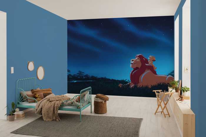 Photo murale intissé impression numérique Disney The Lion King Stargazing