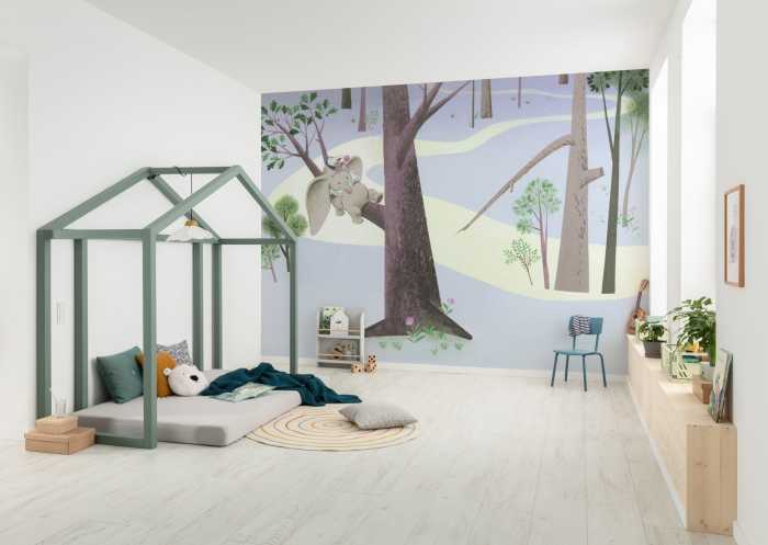 Photo murale intissé impression numérique Dumbo Sleep on Tree