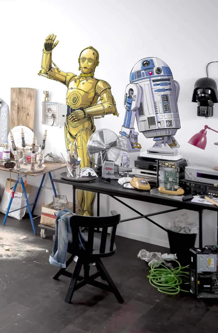 Sticker mural Star Wars XXL R2D2