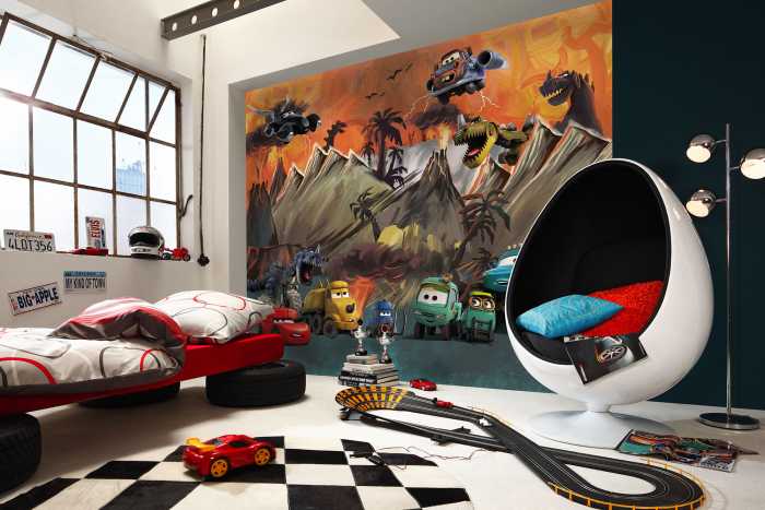 Photo murale intissé impression numérique Cars Carosaurus