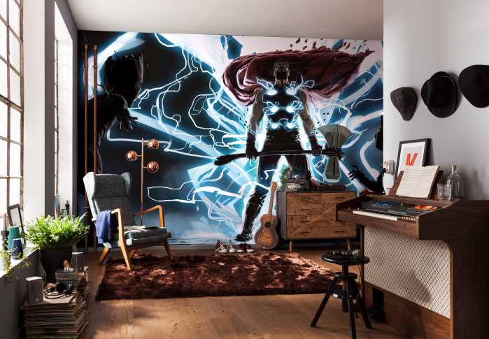 Photo murale intissé impression numérique Thor God of Thunder
