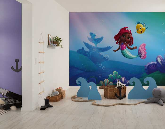Photo murale intissé impression numérique Disney Ariel  Junior Friends