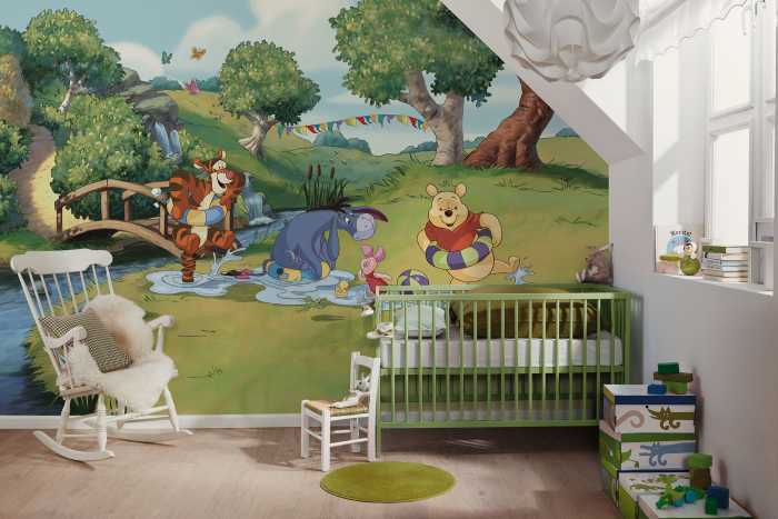 Photo murale intissé impression numérique Disney Winnie the Pooh Friendship and Fun