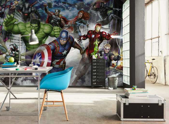 Photo murale intissé impression numérique Marvel Avengers Assemble