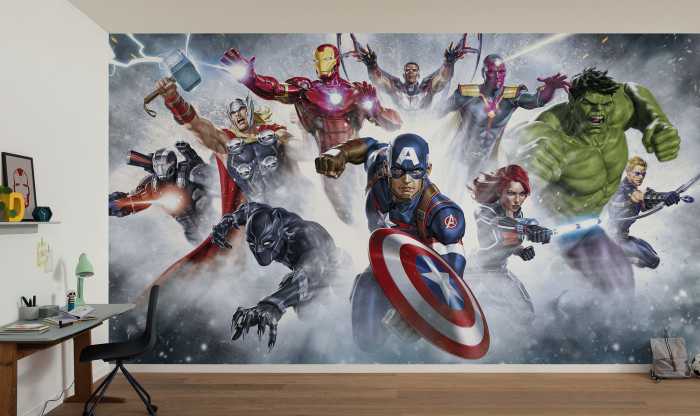Photo murale intissé impression numérique Marvel Avengers Strike