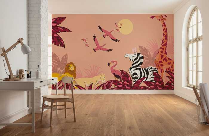 Photo murale intissé impression numérique Disney The Lion King Sunset