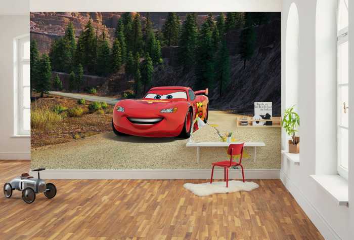 Photo murale intissé impression numérique Disney and Pixar Cars Every Road has a Story