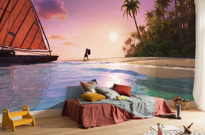 Photo murale intissé impression numérique Disney Moana 2 Ocean Spirit