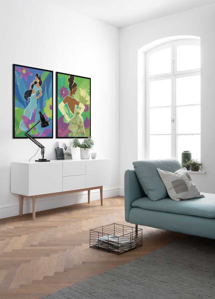 Poster d'art Disney Princess Jasmine in Blue