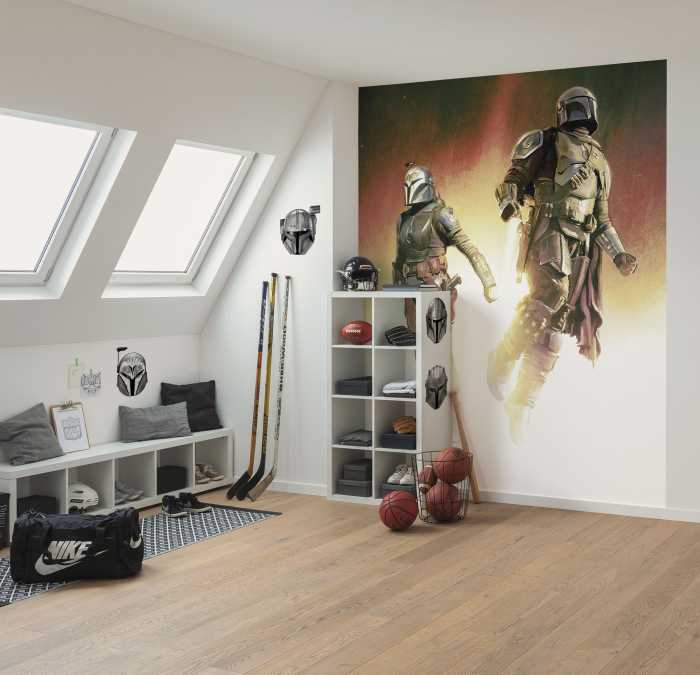 Photo murale intissé impression numérique Star Wars The Mandalorian Flight