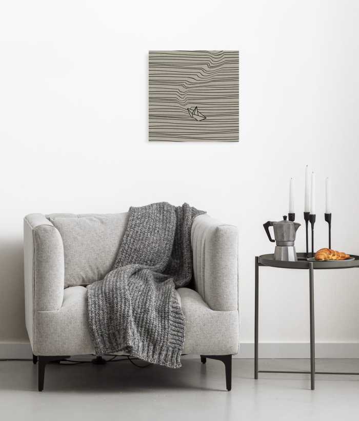 Tableau intissé Against the stream