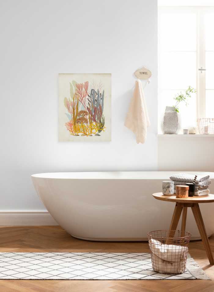 Tableau intissé Coral Aqua