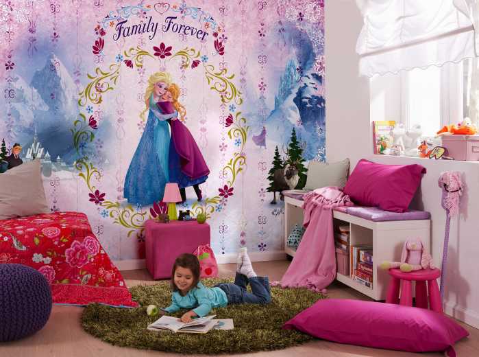 Photo murale intissé impression numérique Frozen Family Forever