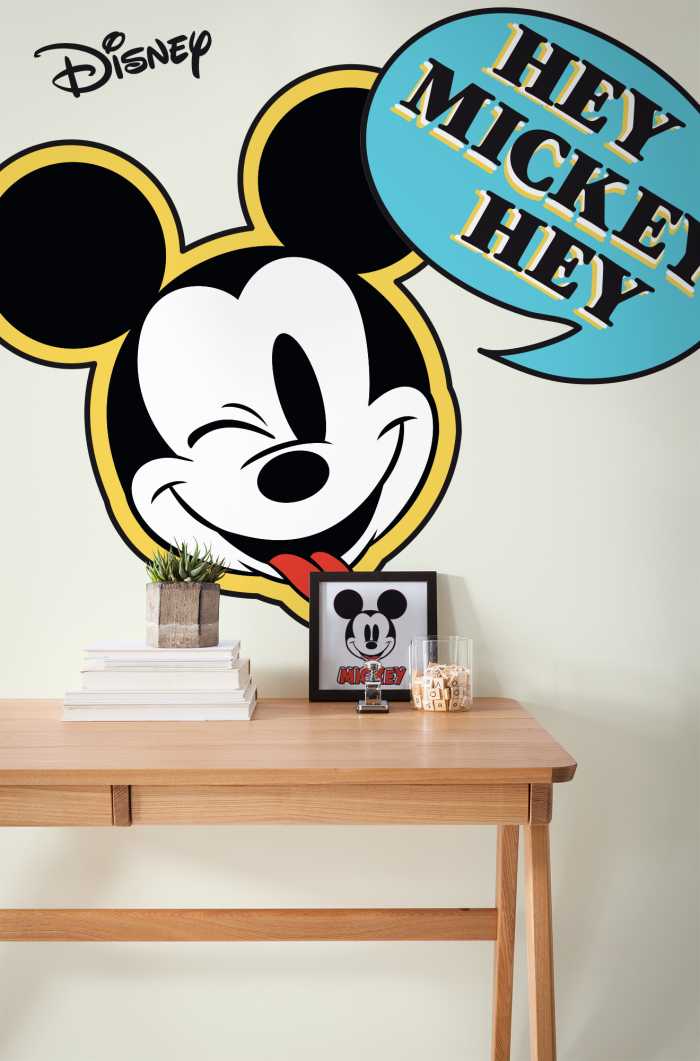 Sticker mural Mickey Hey XXL