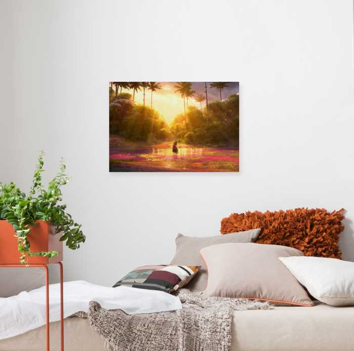 Vlies Bild auf Keilrahmen/ Echtholzrahmen Encanto - Madrigal Miracle