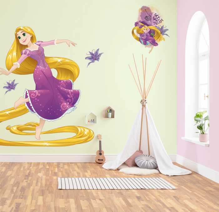 Sticker mural Rapunzel XXL