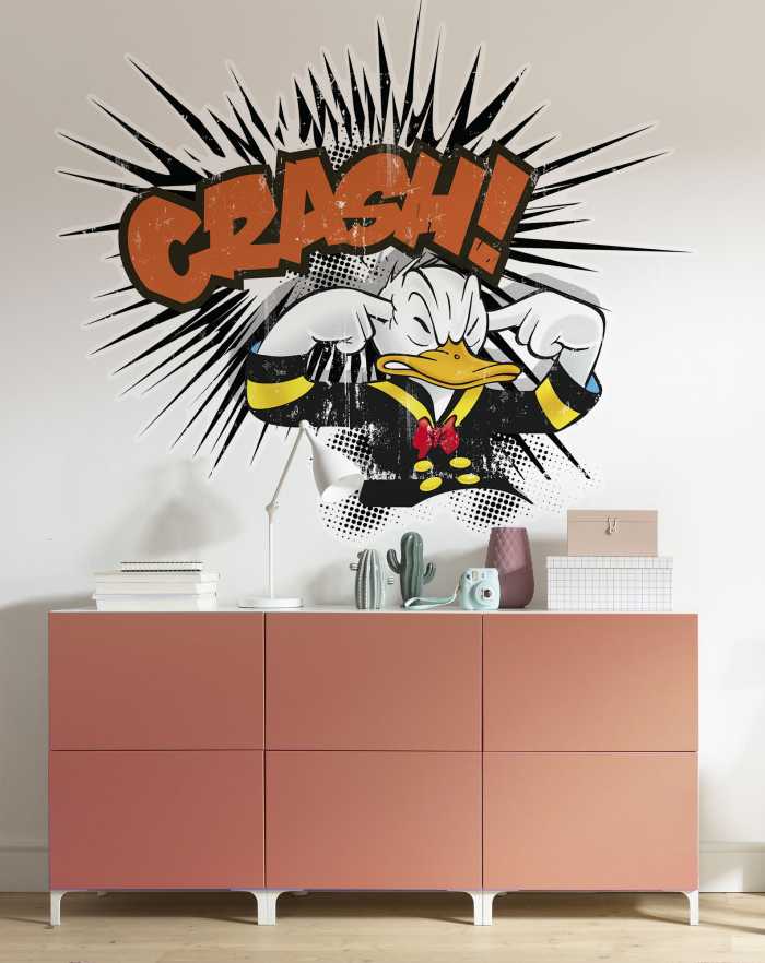 Sticker mural Donald crash XXL