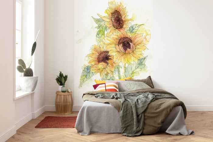 Photo murale intissé impression numérique Girasol