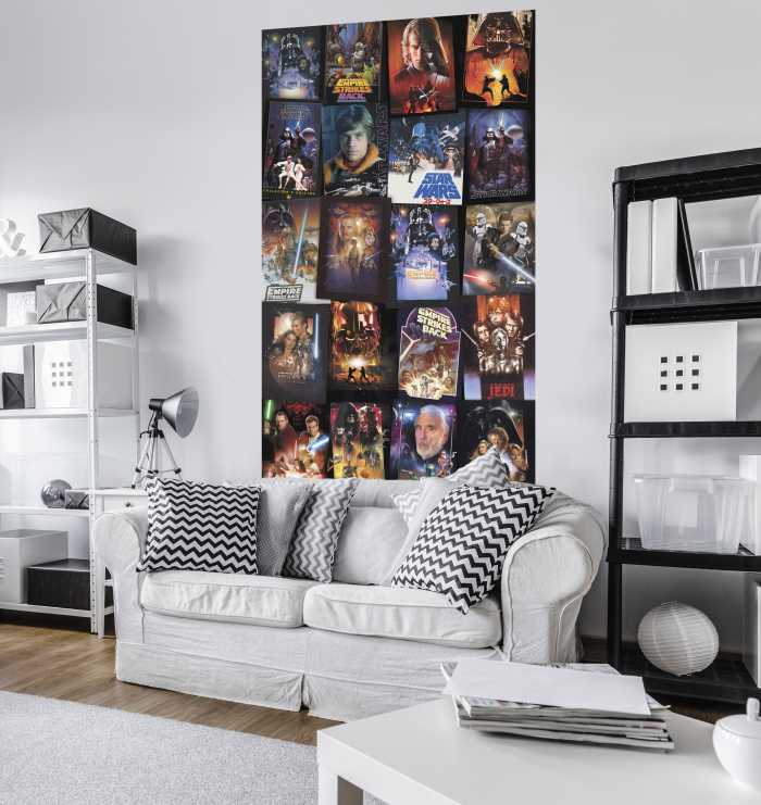 Panneau sur intissé  Star Wars Posters Collage